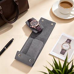 PU Leather Watch Packing Boxes with Snap Button&nbsp;CON-WH0083-027B