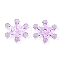 透明なアクリルビーズ  スノーフレーク  ミックスカラー  15.5x14x3mm  穴：2mm  約2700個/500g&nbsp;MACR-S296-40
