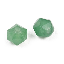 天然石グリーンアベンチュリンビーズ  多面カット  スターカットラウンドビーズ  8x7x7mm  穴：1.2mm&nbsp;G-H356-02A-03