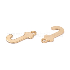 ステンレススチールチャーム201個  アルファベット  18KGP本金メッキ  文字.j  12.1x7x0.6mm  穴：1.2mm&nbsp;STAS-C021-06G-J