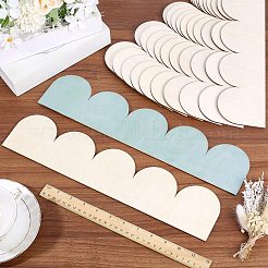 12Pcs Plywood Eaves Tile&nbsp;DIY-CP0013-27C