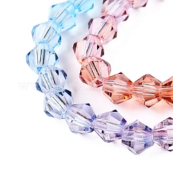 Gradient Color Baking Paint Glass Bead Strands&nbsp;X1-DGLA-A039-T6mm-A015