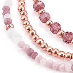 3Pcs 3 Styles Stretch Beaded Bracelets Sets&nbsp;BJEW-JB06053-02