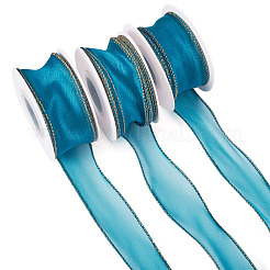 3 Rolls Polyester Organza Ribbons&nbsp;SRIB-TA0001-26B