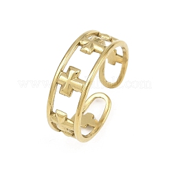 304 Stainless Steel Cuff Open Rings for Women&nbsp;RJEW-A102-06G