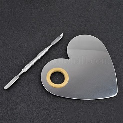 Stainless Steel Color Palette and Double Head Spoon Palette Spatulas Stick Rod&nbsp;MRMJ-G001-85