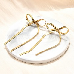 Bowknot 304 Stainless Steel Stud Earrings for Women&nbsp;EJEW-D104-04G