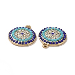 Rack Plating Alloy Rhinestone Pandants&nbsp;PALLOY-O109-10LG