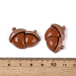 不透明樹脂デコデンカボション  ヘーゼルナッツ  シエナ  19.5x29x7.5~8mm&nbsp;RESI-N051-09