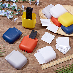 10セット5色のプラスチック製壁掛けリモコン収納ボックス  長方形  ミックスカラー  113.5x90x32mm  2セット / カラー&nbsp;KY-GO0001-13B