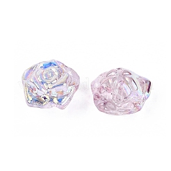 Electroplate Transparent Glass Beads Strands&nbsp;EGLA-N056-02A-04