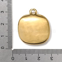 304ステンレススチールと天然パウアシェルを使用したペンダント  18KGP本金メッキ  イオンプレーティング（ip）  長持ちメッキ  スクエアチャーム  30x25.5x4.5mm  穴：2.5mm&nbsp;SH-CBA7184-01A-G