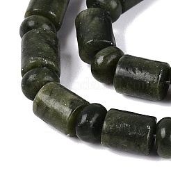 天然中国翡翠 南部翡翠ビーズ連  バレル＆ロンデル  8x10mm  穴：0.9~1.2mm  約50~52個/連  14.57~15.35インチ（37~39cm）  ロンデル：8x4.5~5mm&nbsp;G-Q616-09C