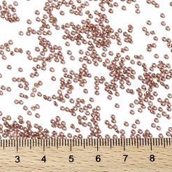 MIYUKIラウンドロカイユビーズ  日本製シードビーズ  （rr337)裏地付きシナモン光沢  15/0  1.5mm  穴：0.7mm  約5555PCS /ボトル  10 G /ボトル&nbsp;SEED-JP0010-RR0337