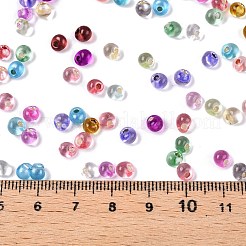 6/0 Baking Paint Transparent Fringe Glass Seed Beads&nbsp;X1-SEED-N006-06