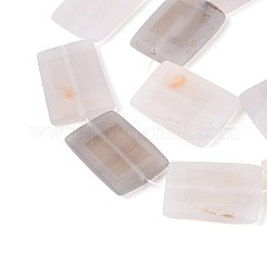 Dyed Natural white Agate Beads Strands&nbsp;G-T144-25B-01