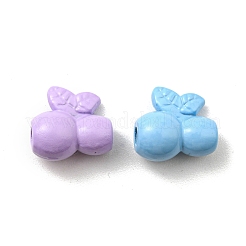 塗装合金ビーズをスプレー  鉛フリー＆カドミウムフリー  チェリー  ミックスカラー  11x10.5x6.5mm  穴：2mm&nbsp;PALLOY-K010-22