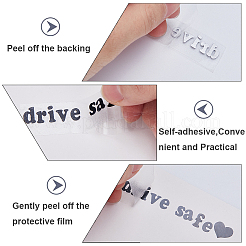 Laser PVC Drive Safe Self Adhesive Car Stickers&nbsp;STIC-WH0013-09C