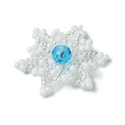 Christmas Seed Beads Beaded Charms&nbsp;PALLOY-MZ00297-05