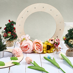 4Pcs Unfinished Wood Wreath Frames&nbsp;TOOL-SP0001-07A