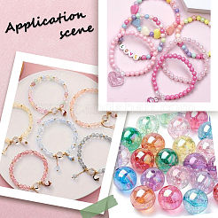1000Pcs 5 Colors Valentine's Day Transparent Acrylic Beads&nbsp;MACR-SP0001-29A