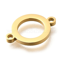 304 Stainless Steel Ring Links Connector Charms&nbsp;STAS-Q348-36G