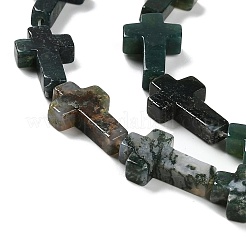 Natural Moss Agate Beads Strands&nbsp;G-I337-A05-02