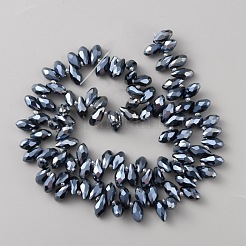 Transparent Facted Glass Beads&nbsp;GLAA-WH0031-58C