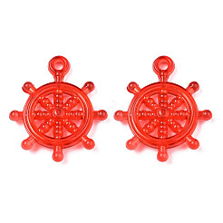 透明なアクリルパーツ  舵  ミックスカラー  35.5x31x5.5x2.5mm  穴：2.5mm  約340個/500g&nbsp;MACR-Q238-03