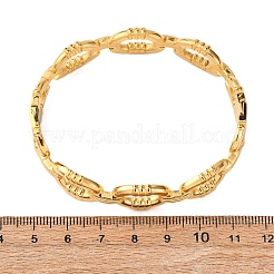 304ステンレススチールバングル  女性用ヒンジ付きバングル  イオンプレーティング（ip）  18KGP本金メッキ  5/8インチ（1.5cm）  内径：1-7/8x2-3/8インチ（4.8x6cm）&nbsp;BJEW-G749-16G