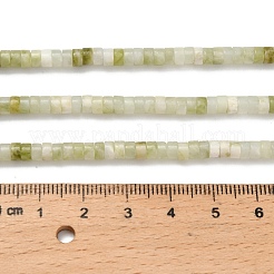天然新しいヒスイの​​ビーズ連売り  ディスク  ヒシビーズ  4x2~2.5mm  穴：0.7mm  約158~160個/連  14.96''~15.16''（38~38.5センチメートル）&nbsp;G-Z110-A27-2x4mm
