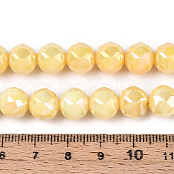 Anti-Tarnish Electroplate Glass Beads Strands&nbsp;GLAA-N010-10mm-01