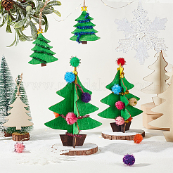 1 Bag Unfinished Wooden Christmas Trees&nbsp;WOOD-GA0002-01