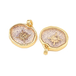 Brass Resin Pendants&nbsp;KK-I475-01G-02