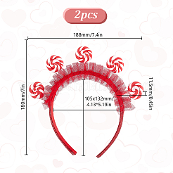 Cloth Lollipop Hair Bands for Women Girl&nbsp;OHAR-WH0021-89A
