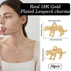16Pcs Eco-Friendly Brass Charms&nbsp;KK-ME0001-45