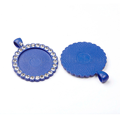 Alloy Pendant Cabochon Settings&nbsp;PALLOY-WH0066-33E