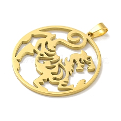 304 Stainless Steel Pendants&nbsp;STAS-M067-05G