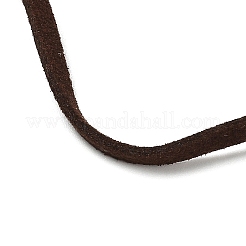 レトロスタイルのガラスとアクリルとccbビーズのペンダントネックレス  PUイミテーションレザーネックレス  カラフル  19.69インチ（50cm）&nbsp;NJEW-Q349-01A