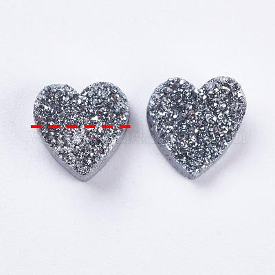 Electroplate Natural Druzy Agate Beads&nbsp;G-E400-03-B05-1