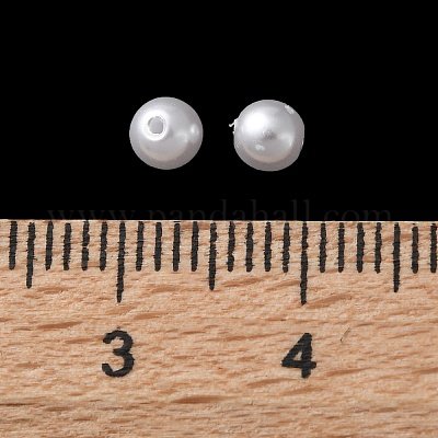 プラスチックパール調ビーズ  ラウンド  ミックスカラー  8x7.5mm  穴：1.2mm&nbsp;FIND-M059-01C-M-1