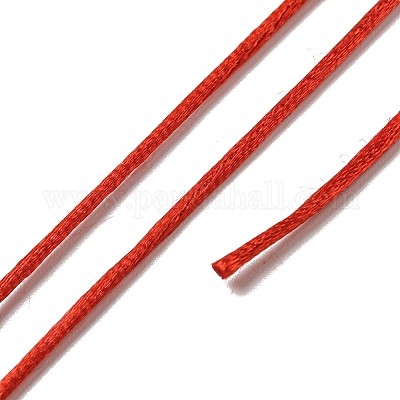 ポリエステル刺繍糸  クロスステッチの糸  レッド  1.5mm  20 M /バンドル&nbsp;OCOR-C005-A10-1