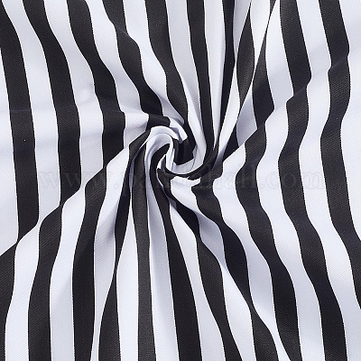 Cotton Fabric with Strip Pattern&nbsp;DIY-PH0037-96F-1