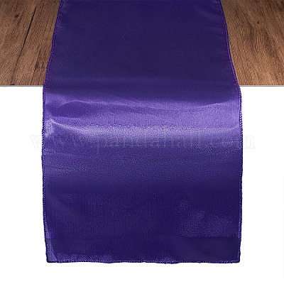 ソリッドカラーポリエステルテーブルランナー  ダイニングテーブル用  長方形  パープル  2750x285x0.3mm&nbsp;DIY-TAC0020-82B-1
