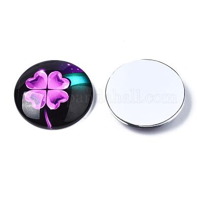 Glass Cabochons&nbsp;GGLA-WHC0001-05-1