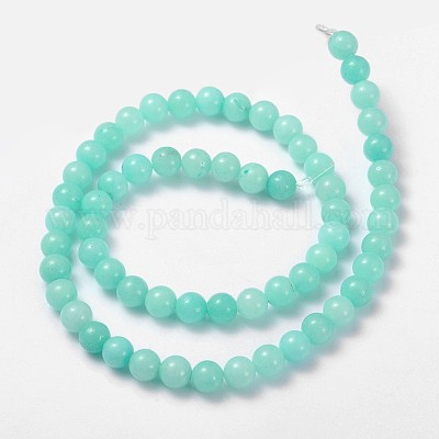 Natural & Dyed White Jade Beads Strands&nbsp;X-GSR6mmC055-1