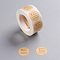 DIY Scrapbook, Decorative Adhesive Tapes, Flat Round with Word Handmade with Love, BurlyWood, 25mm, about 500pcs/roll