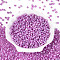 DIY Craft Beads 6/0 Ceylon Round Glass Seed Beads, Medium Orchid, Size: about 4mm in diameter, hole:1.5mm, about 495pcs/50g