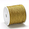 Nylon Braided Cord, Chinese Knotting Cord for Jewelry Making Macrame Craft, Camel, 0.8mm, about 109.36 yards(100m)/roll