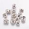 Iron Crimp Beads Covers, Cadmium Free & Lead Free, Silver Color Plated, Size: About 3mm In Diameter, Hole: 1.2~1.5mm